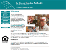 Tablet Screenshot of lacrossehousing.org